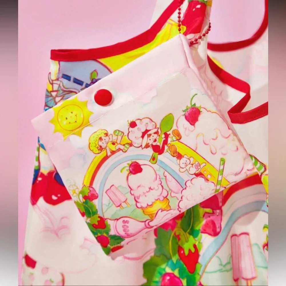 Cute & Sweet Strawberry Shortcake Graphic Print Tote Bag NEW 🏷️